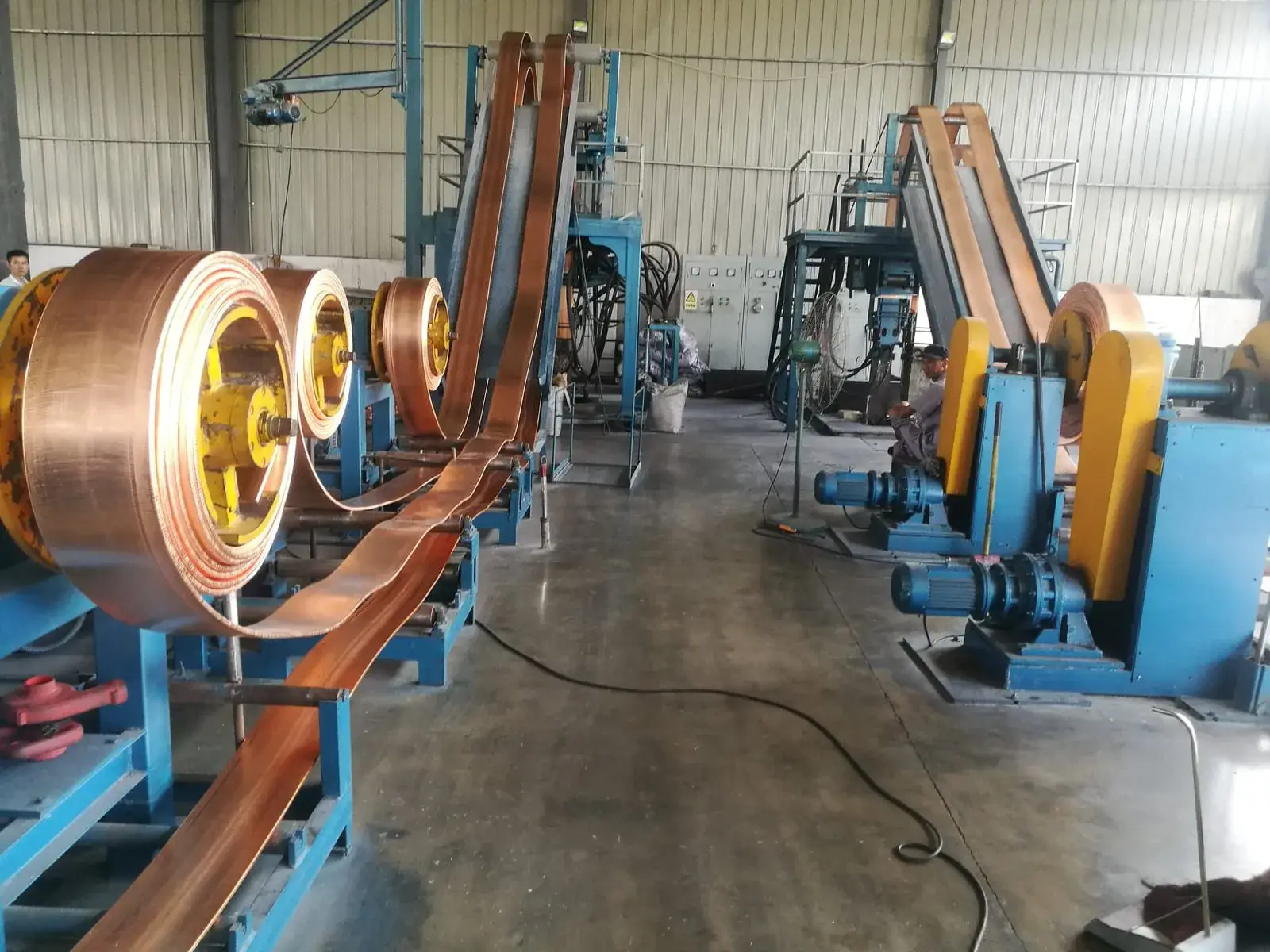 Copper casting equipment workshop for Mivo overseas buyers